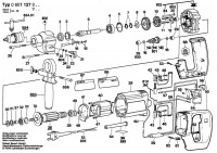 Bosch 0 601 127 003  Drill 220 V / Eu Spare Parts